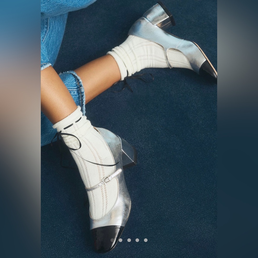 NWT Vicenza by Anthropologie Colorblock Mary Jane Heels Size US7，8